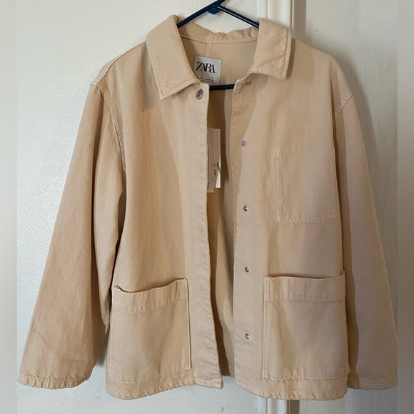 Zara Beige Overshirt NWT - Picture 3 of 4